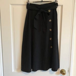 Black ModCloth Midi Skirt
